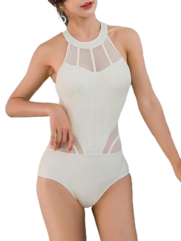 Amazon | [ISLAYCAOLILA] ワンピース 水着 シースルー
